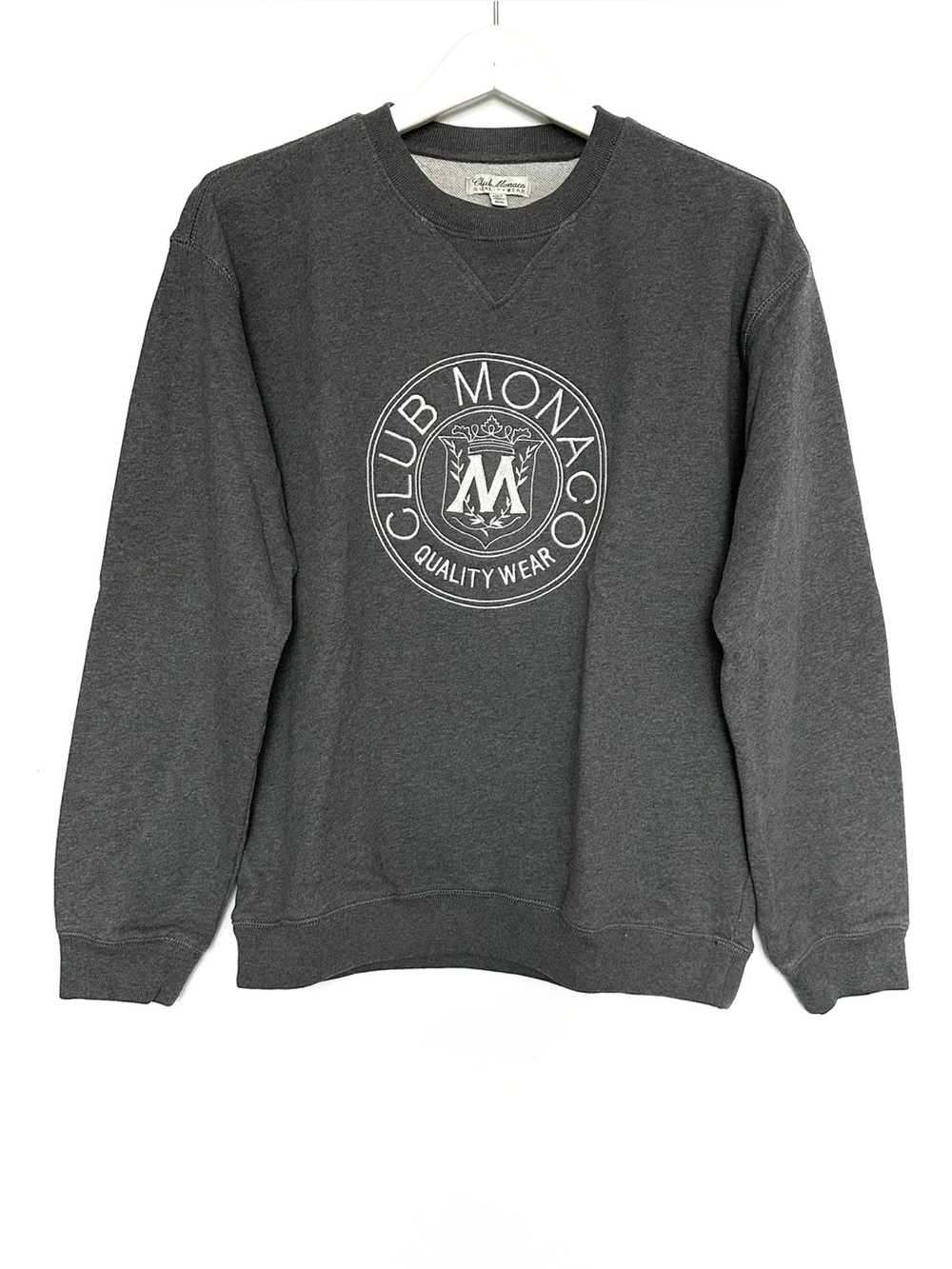 Club Monaco heritage crest Sweatshirt in Charcoal